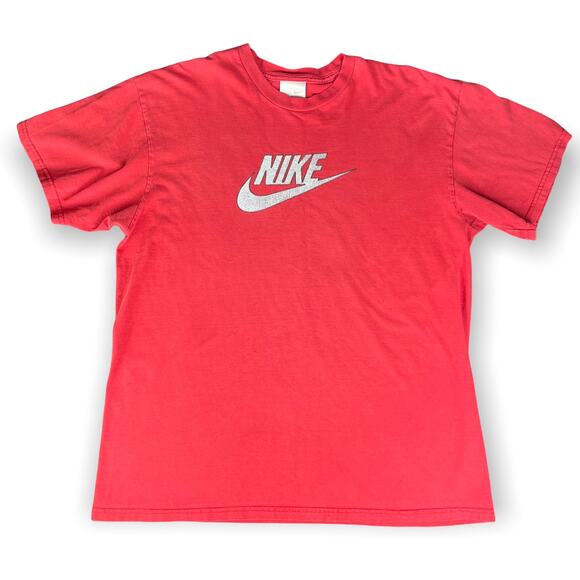 Nike Vintage 90's Swoosh T-Shirt | Red XL - Picture 1 of 8